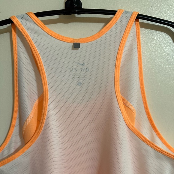 Nike Orange Racerback Tank Top Moisture-Wicking - Picture 10 of 14